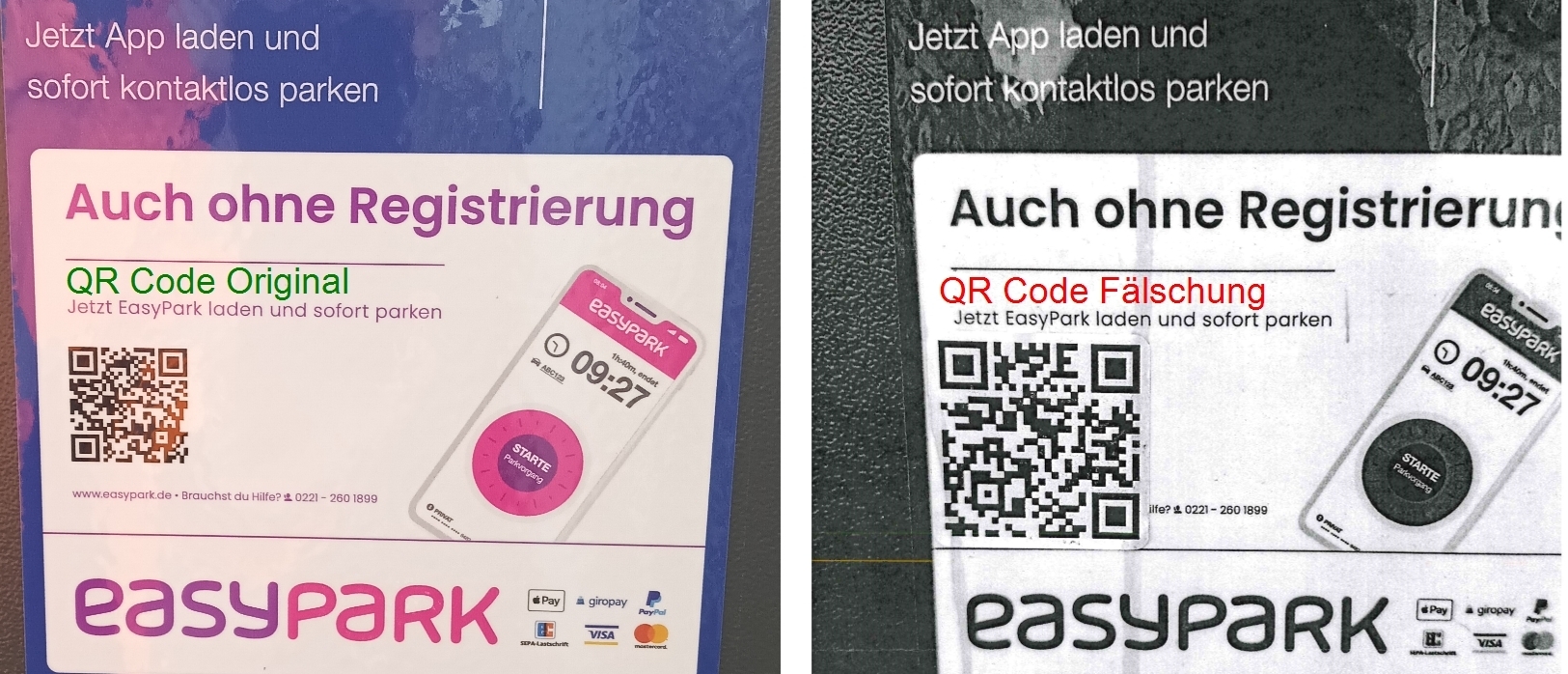 Unbekannte haben erneut QR-Codes an Parkscheinautomaten manipuliert. Die Stadt warnt vor sogenanntem „Quishing“ und gibt Hinweise zur Erkennung gefälschter Codes.