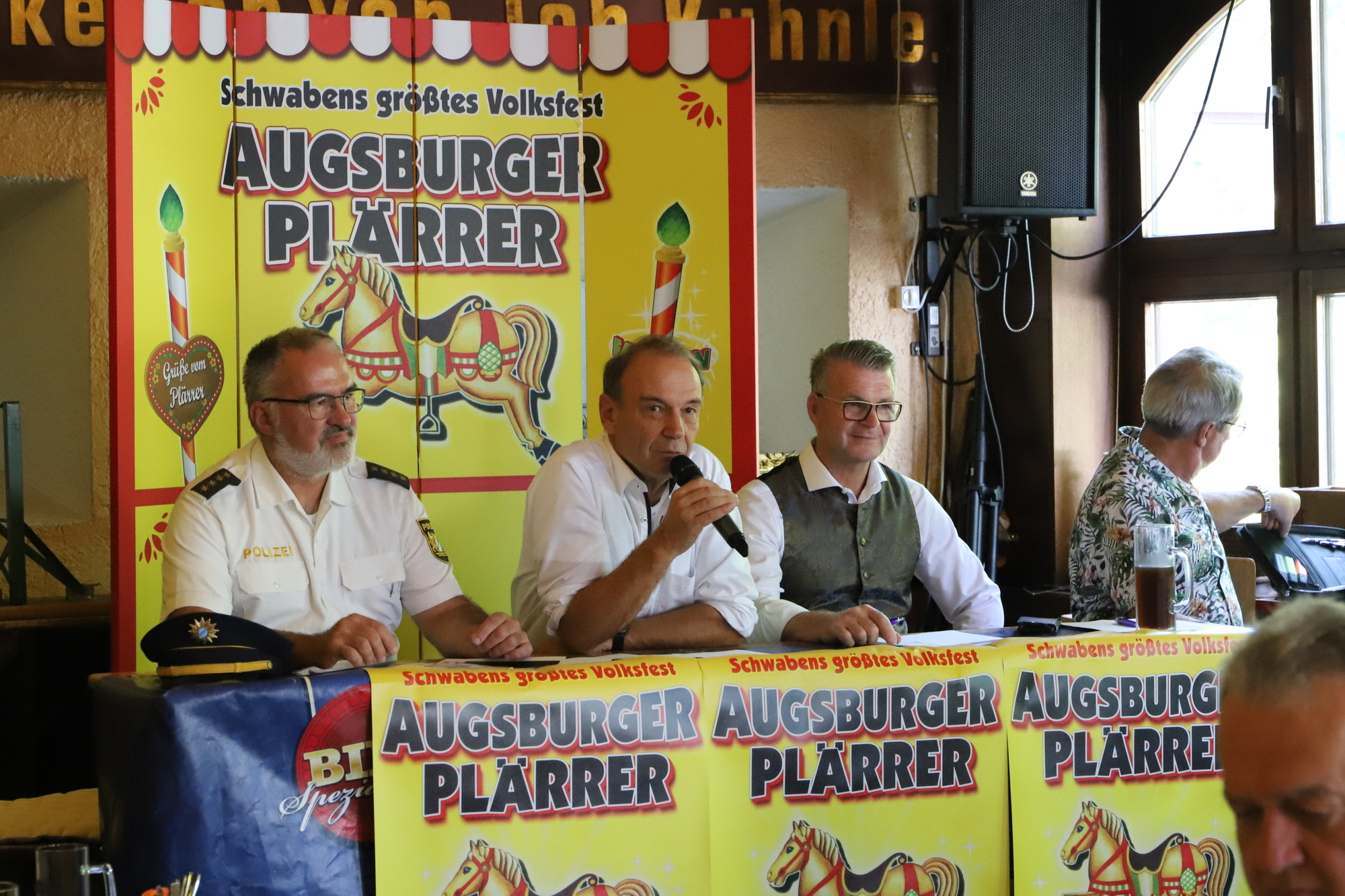 Bei der Pressekonferenz zum Augsburger Herbstplärrer 2025.