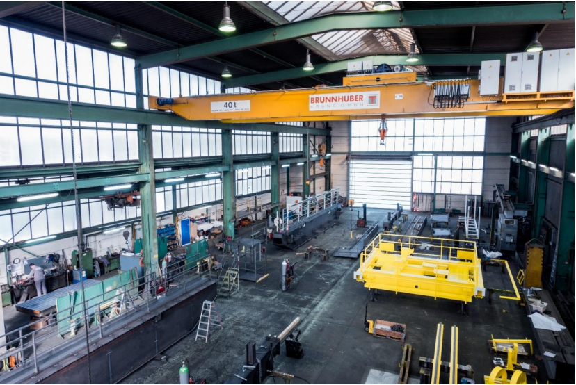 Der Standort Augsburg der Brunnhuber Krane GmbH. Fotoquelle: Brunnhuber Krane GmbH