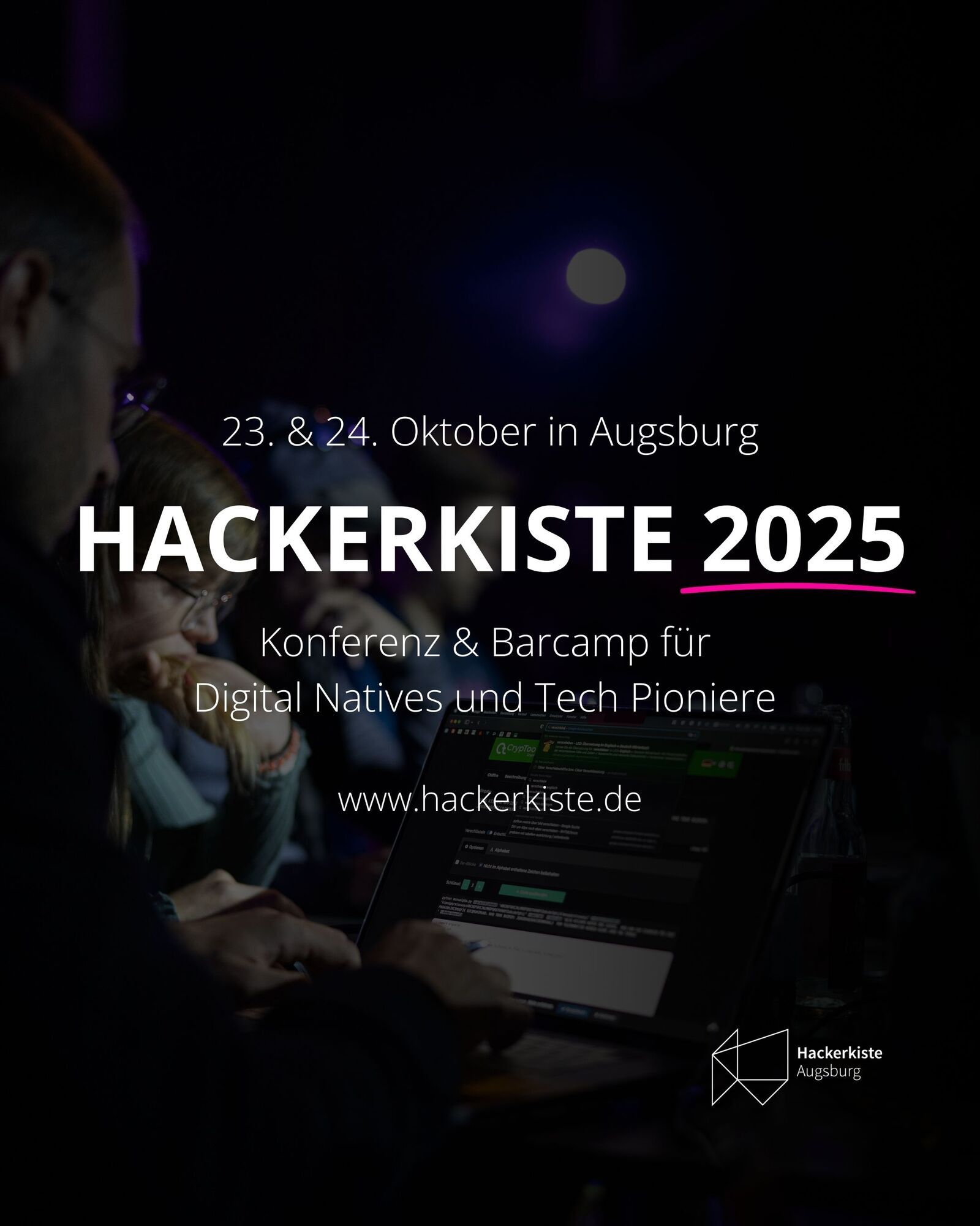 Bei B4BSCHWABEN gibt es 5 Tickets für die Hackerkiste 2025 zu gewinnen. Foto: Hackerkiste Augsburg