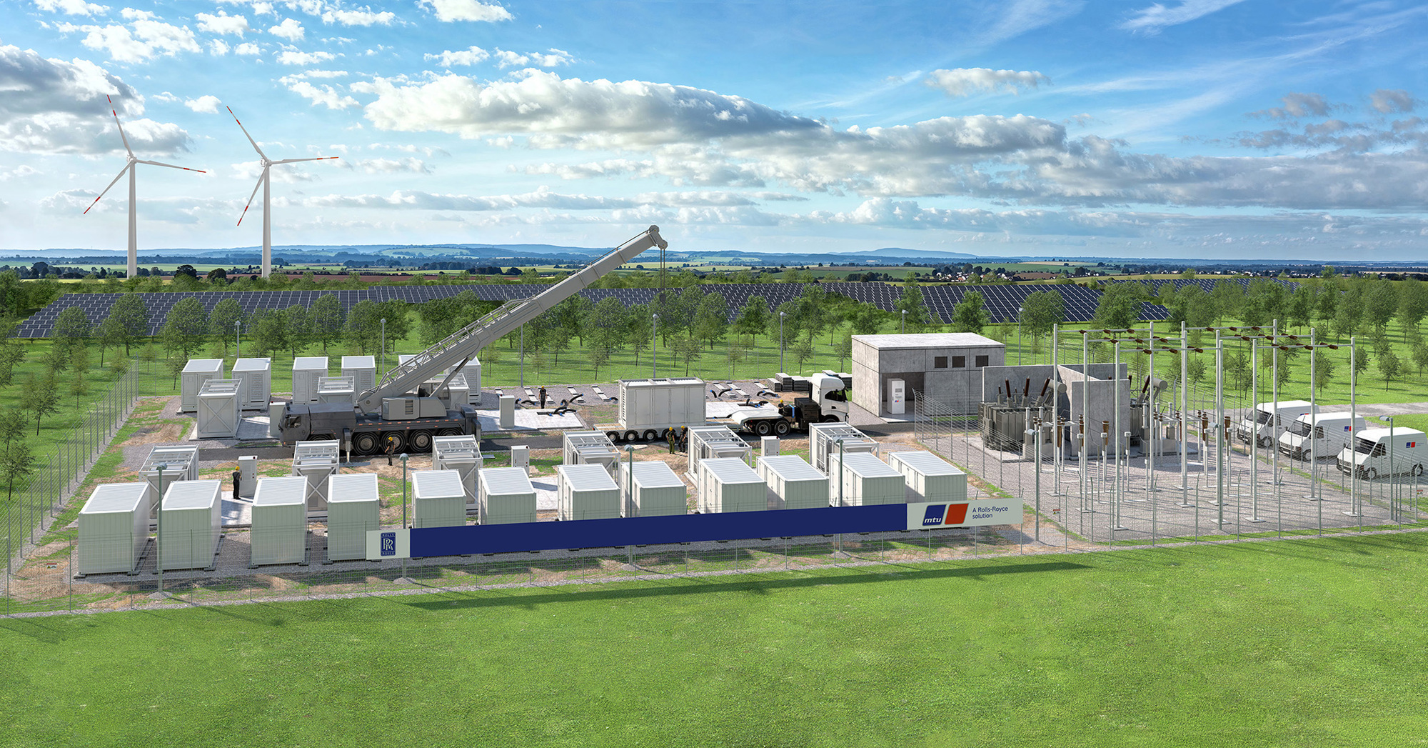 Die Batteriespeicher von Rolls-Royce entstehen an drei Standorten in Litauen. Foto: Rolls-Royce Power Systems AG
