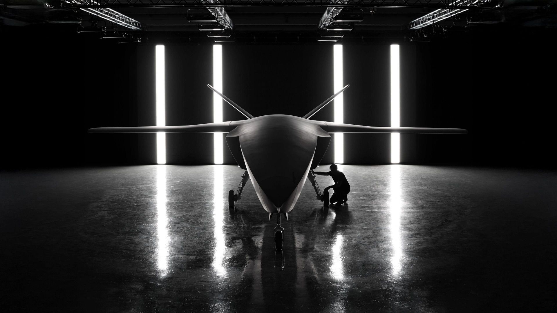 Flugzeugbauer Grob Aircraft und KI-Start-up Helsing haben das autonome Kampfflugzeug CA-1 Europa vorgestellt. Foto: Helsing