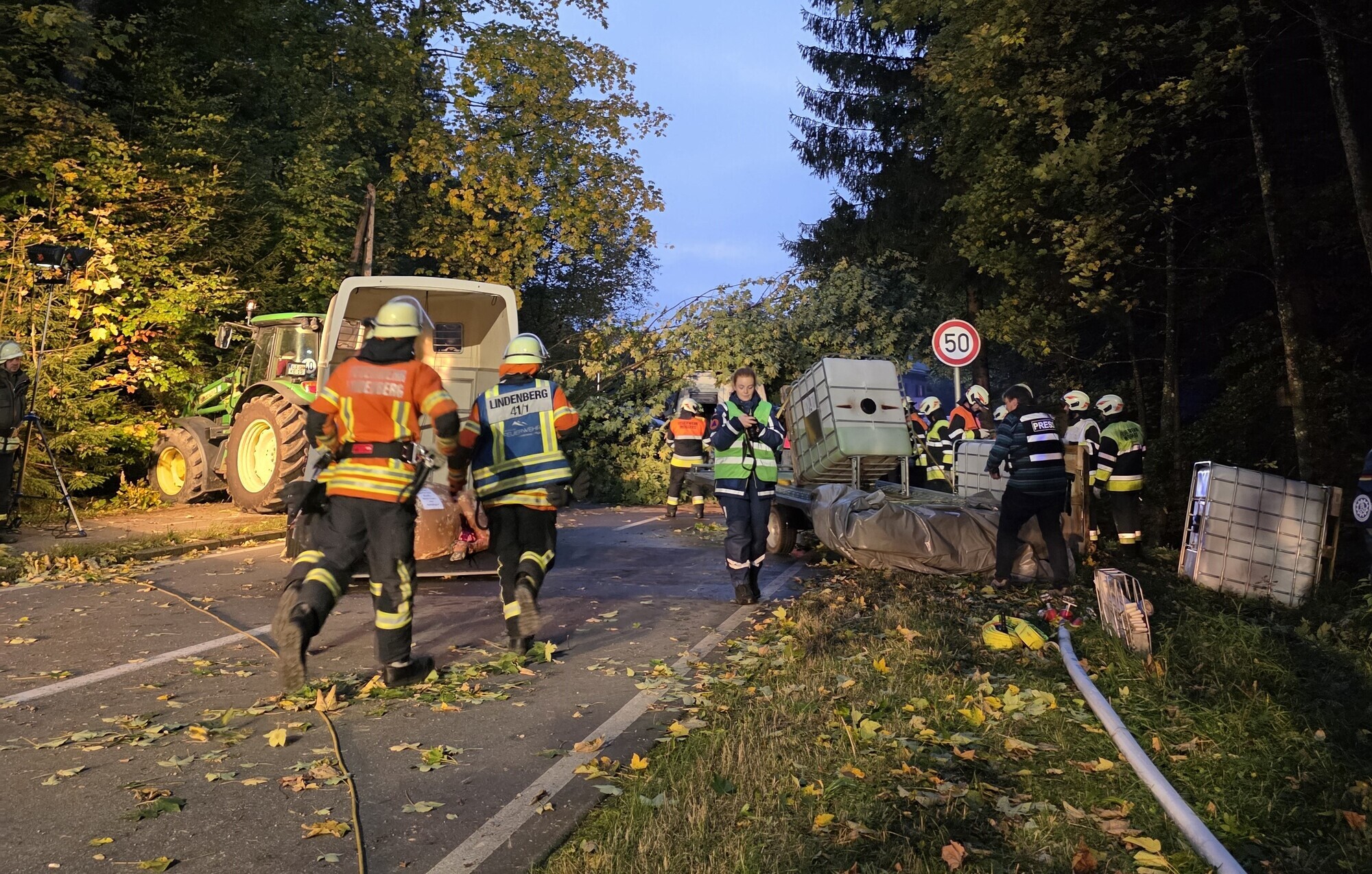 Landkreis Lindau übt den Katastrophenschutz.
