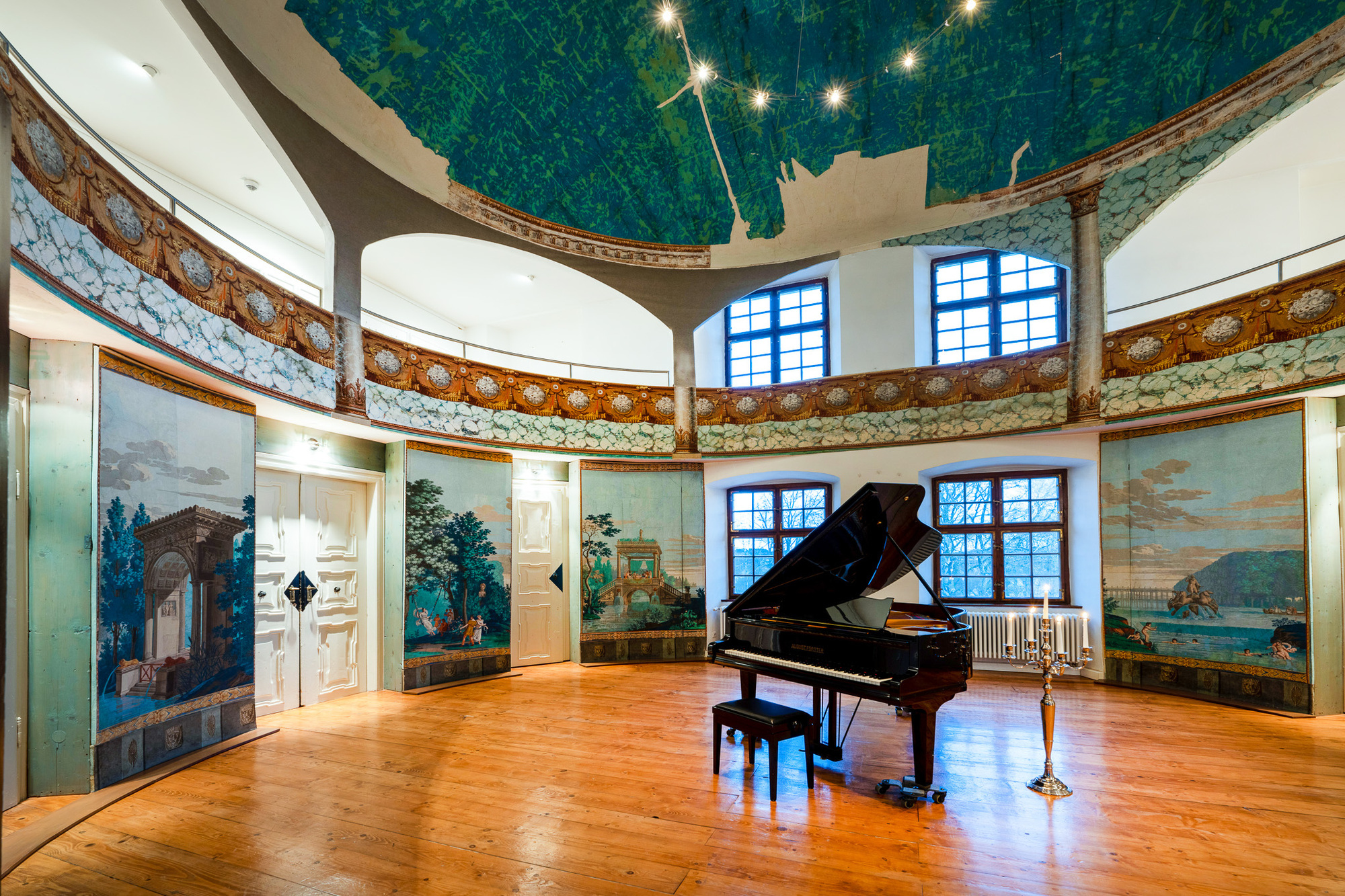 Das historische Rokoko-Theater in Schloss Lautrach. Fotoquelle: A. Rehkopp