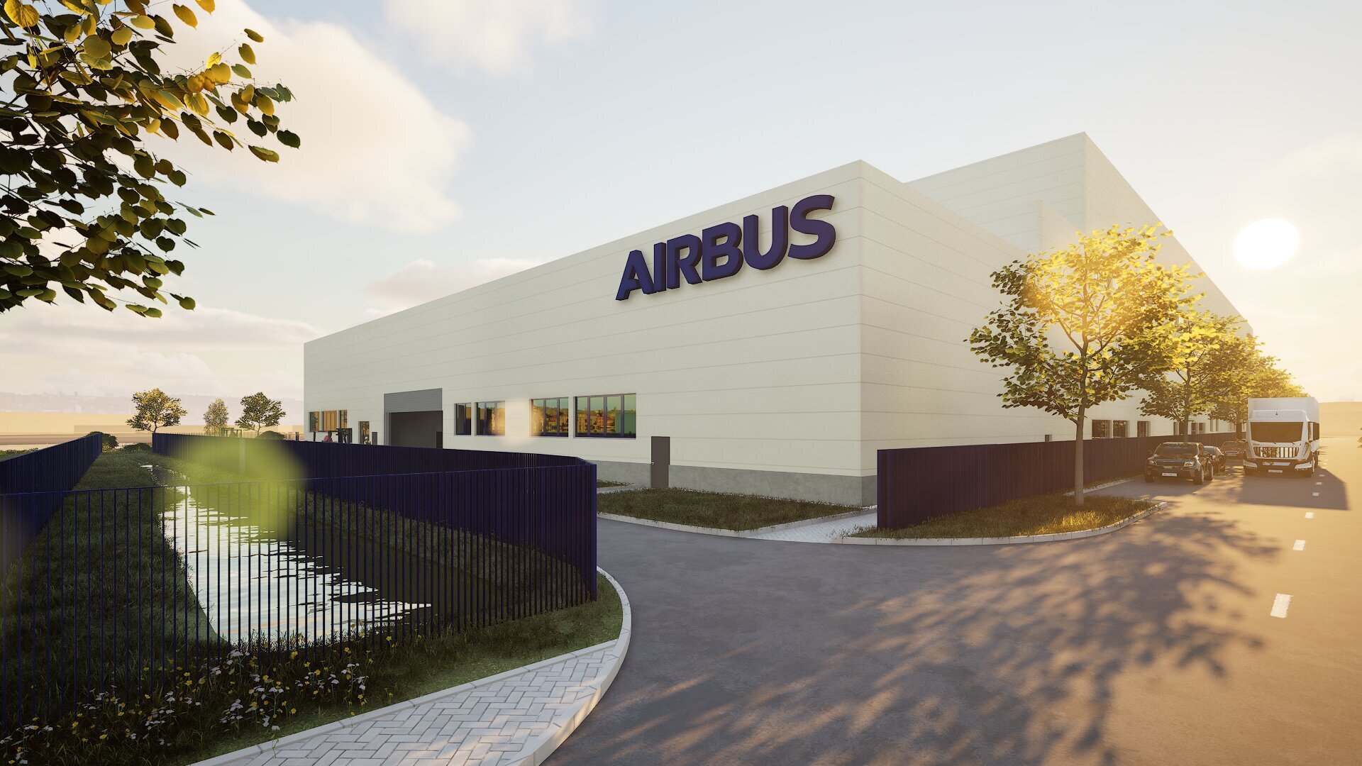 So soll das neue Produktionsgebäude aussehen. Foto: Airbus Helicopters