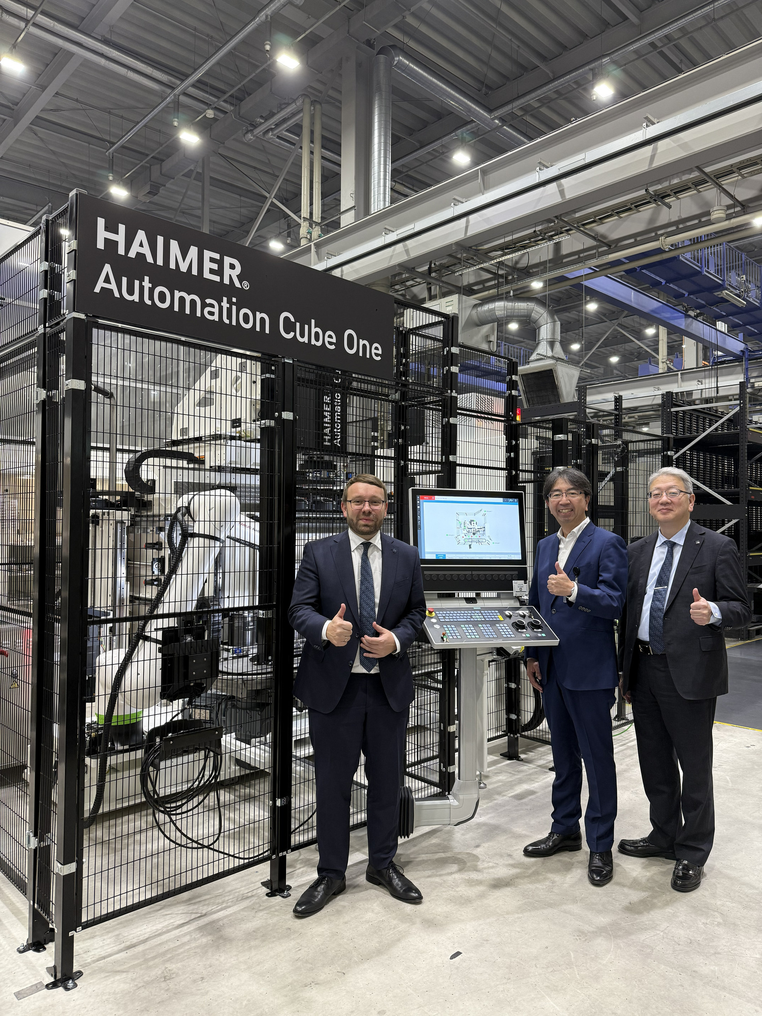 n Verbindung mit Haimer-Schrumpfaufnahmen hat sich der Haimer Automation Cube One am Produktionsstandort DMG MORI Iga als bahnbr