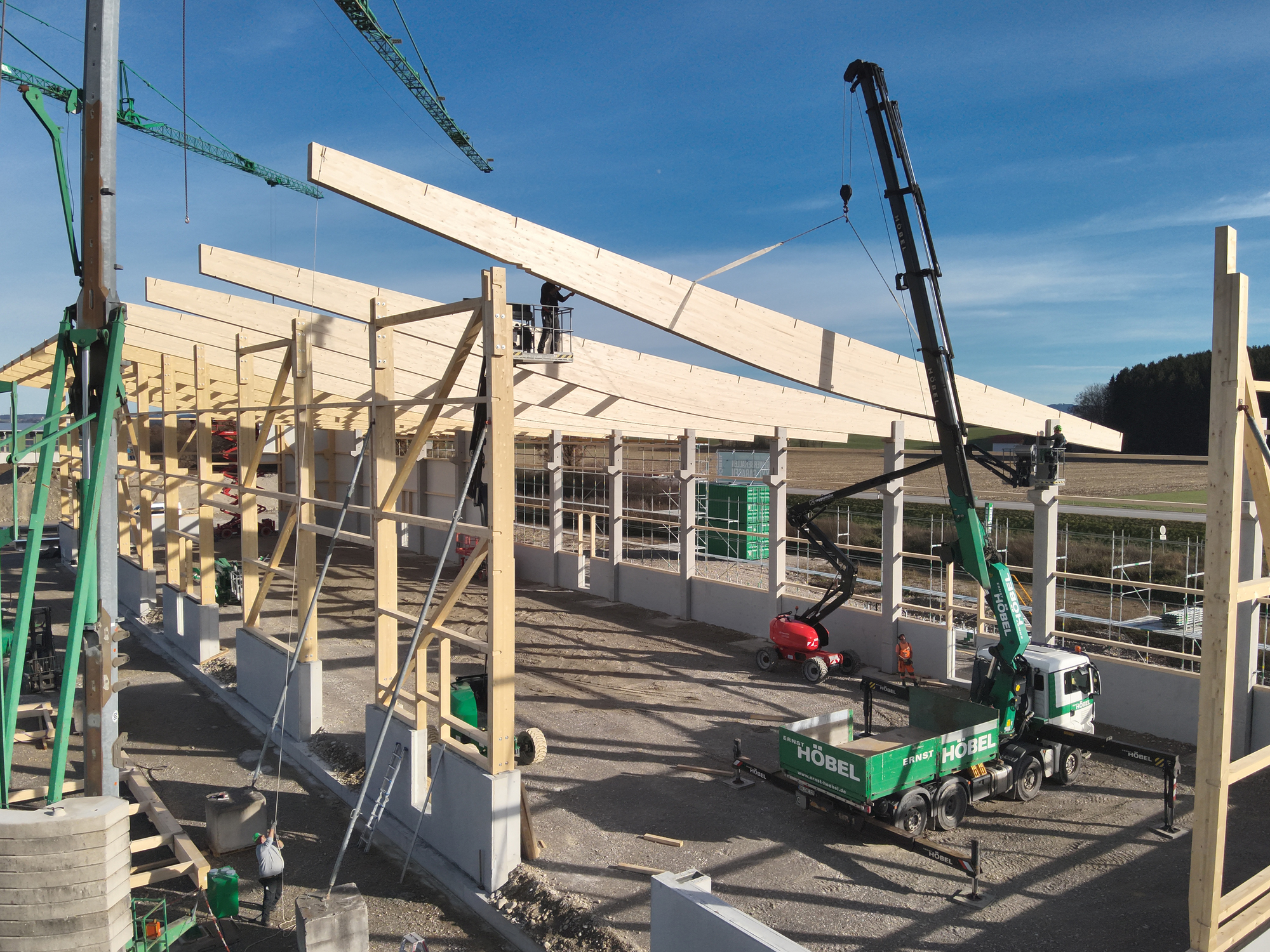 Ernst Höbel baut am Hauptsitz eine neue Logistikhalle. Foto: Ernst Höbel