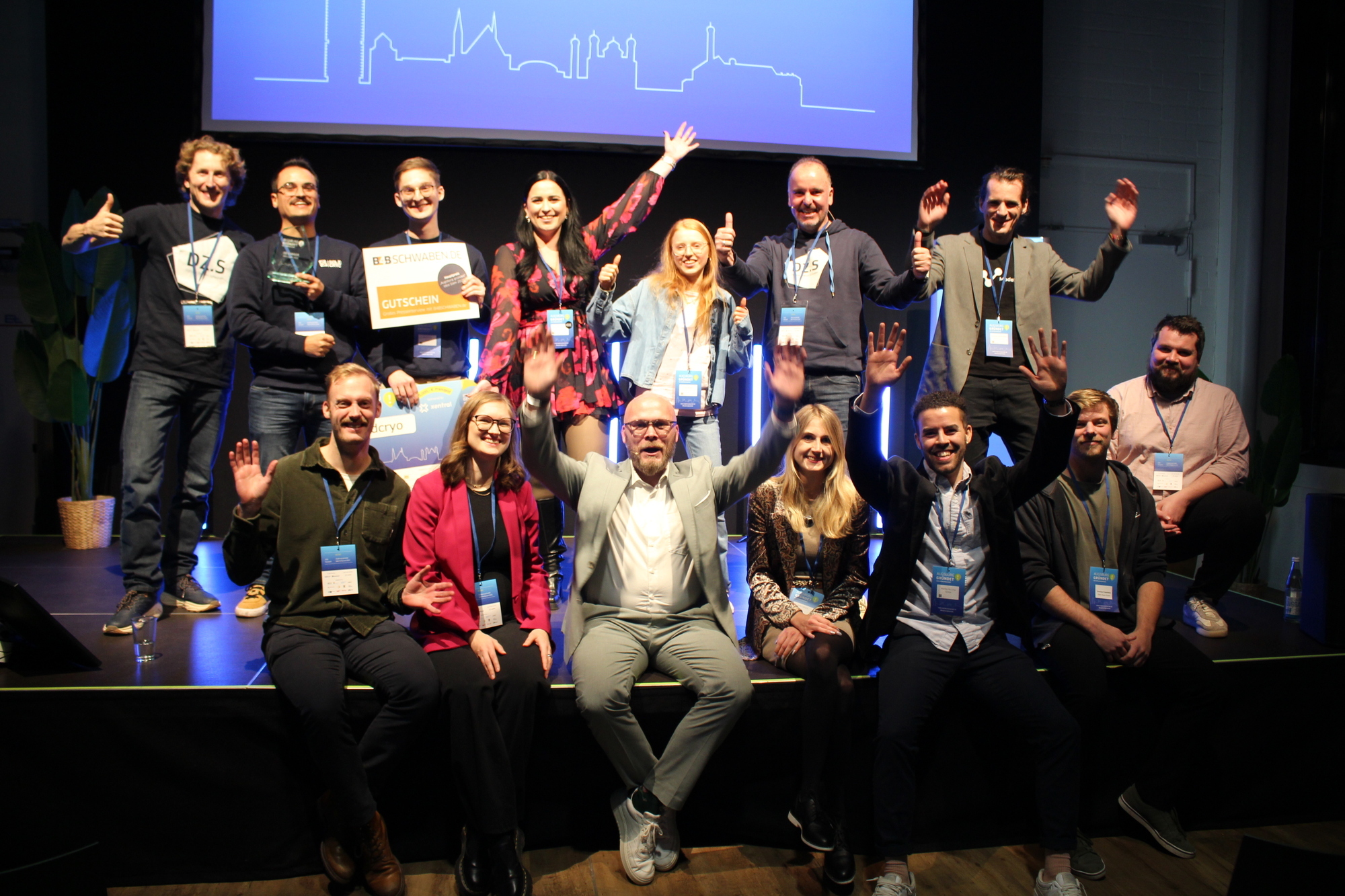 Diese Start-ups standen bei Augsburg gründet! 2025 im Finale. Foto: Lisa Graf/ B4B