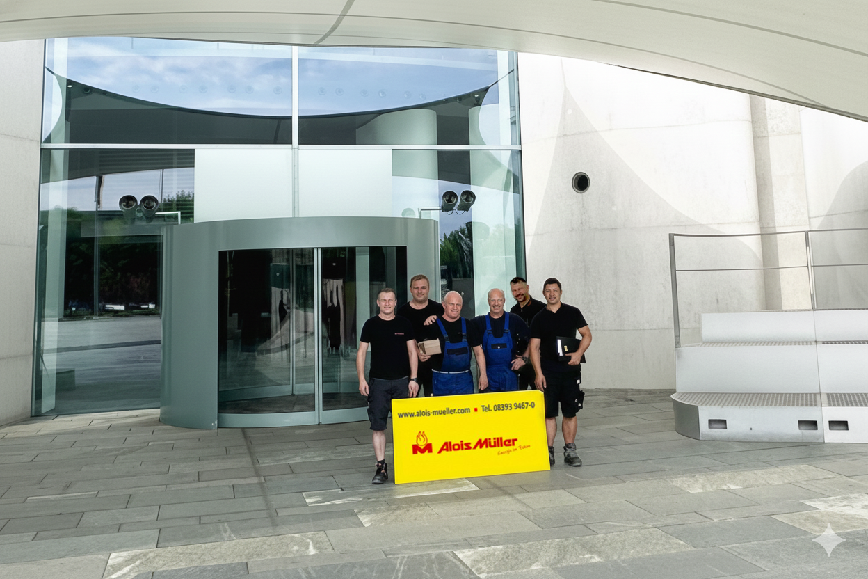 Die Modernisierung der Wärmeversorgung des Bundeskanzleramts in Berlin ist ein Highlight für die Alois Müller GmbH.