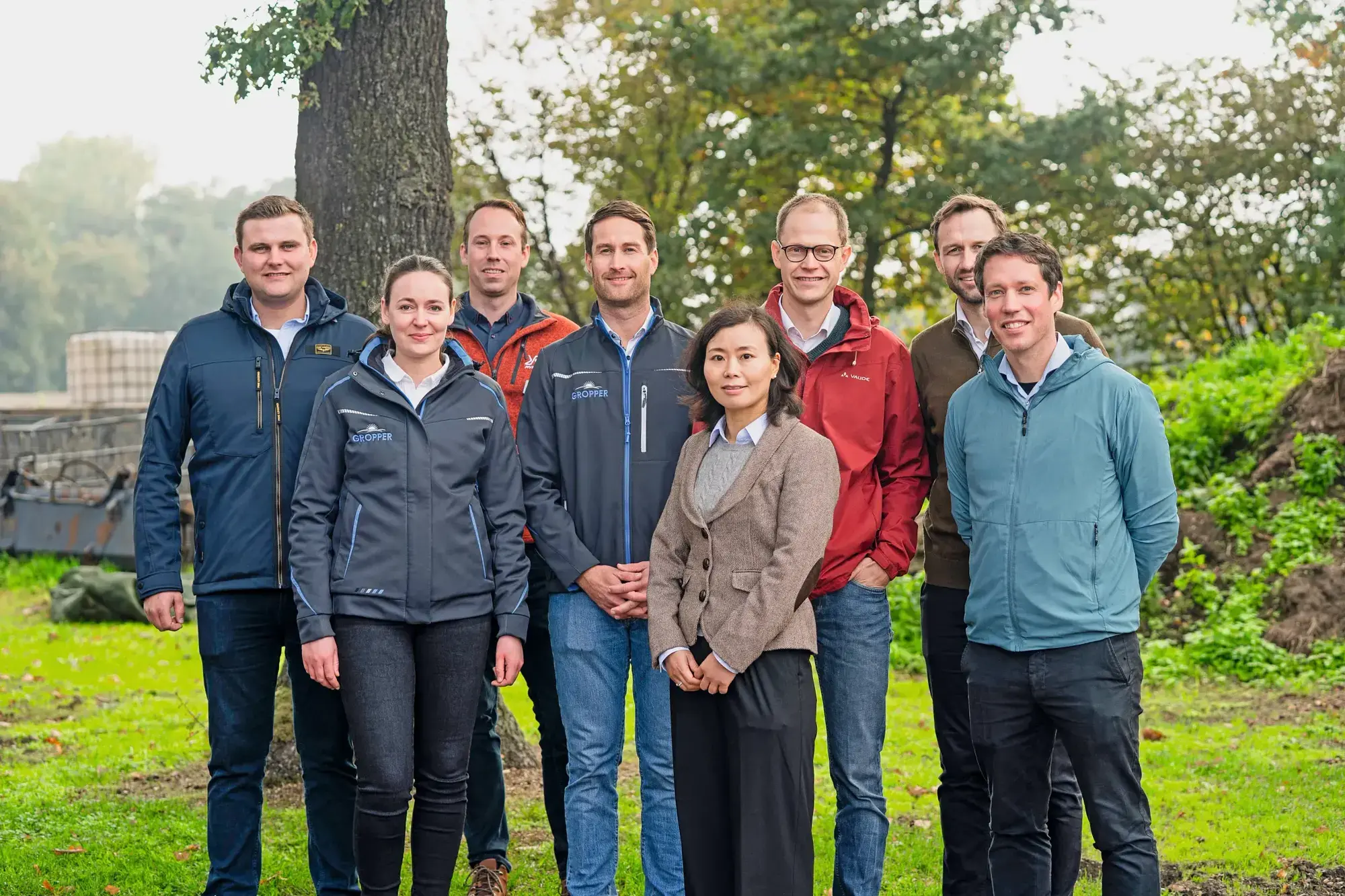 Das Projektteam „Klimahöfe“ (v.l.n.r): Steffen Berchtold (Gropper),Katharina Hackstein (Molkerei Moers Frischeprodukte), SimonIc