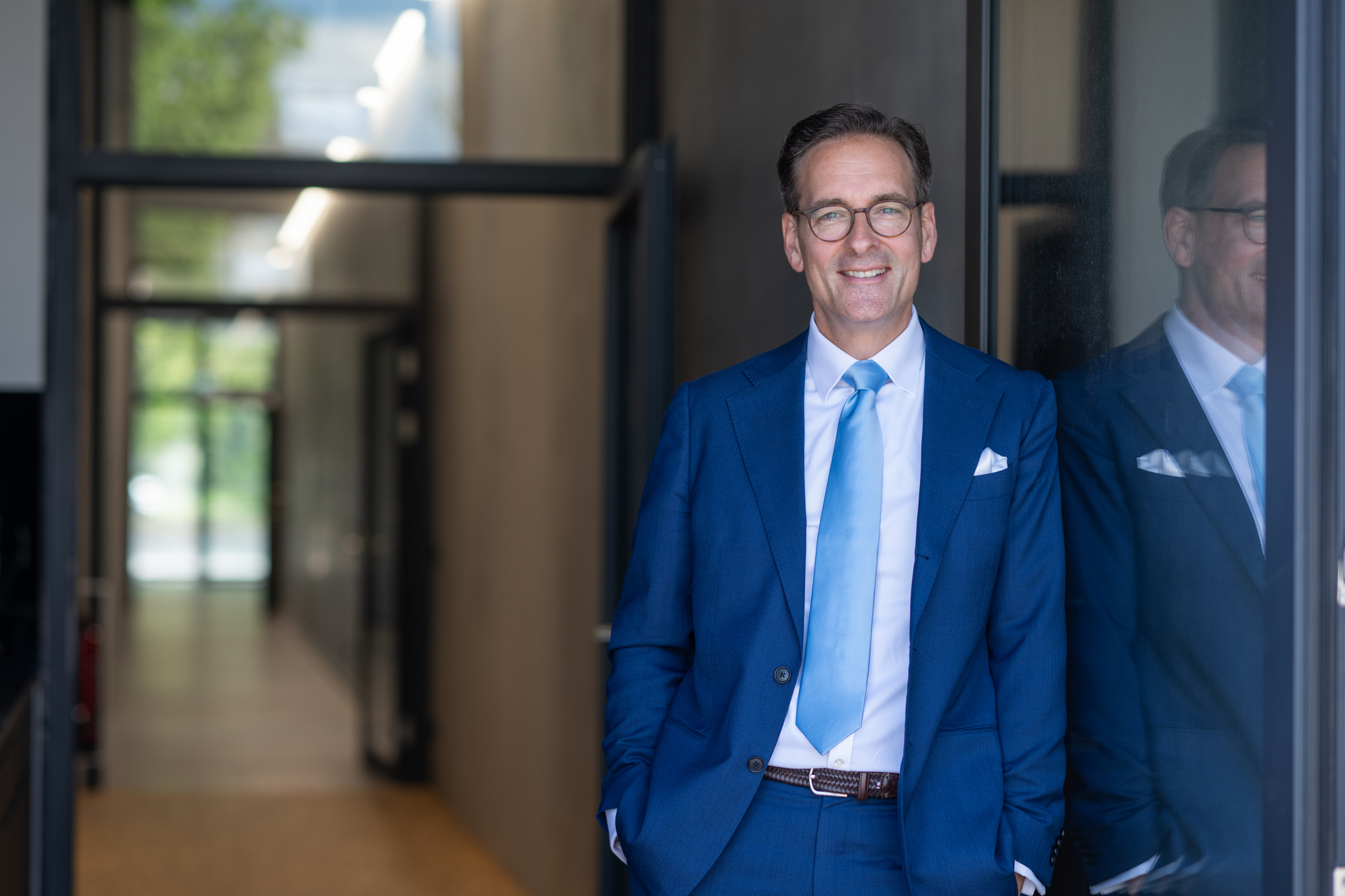 Dr. Mark Dominik Hoppe ist seit Oktober 2013 Geschäftsführer der Wohnbaugruppe Augsburg. Foto: Barbara Gandenheimer