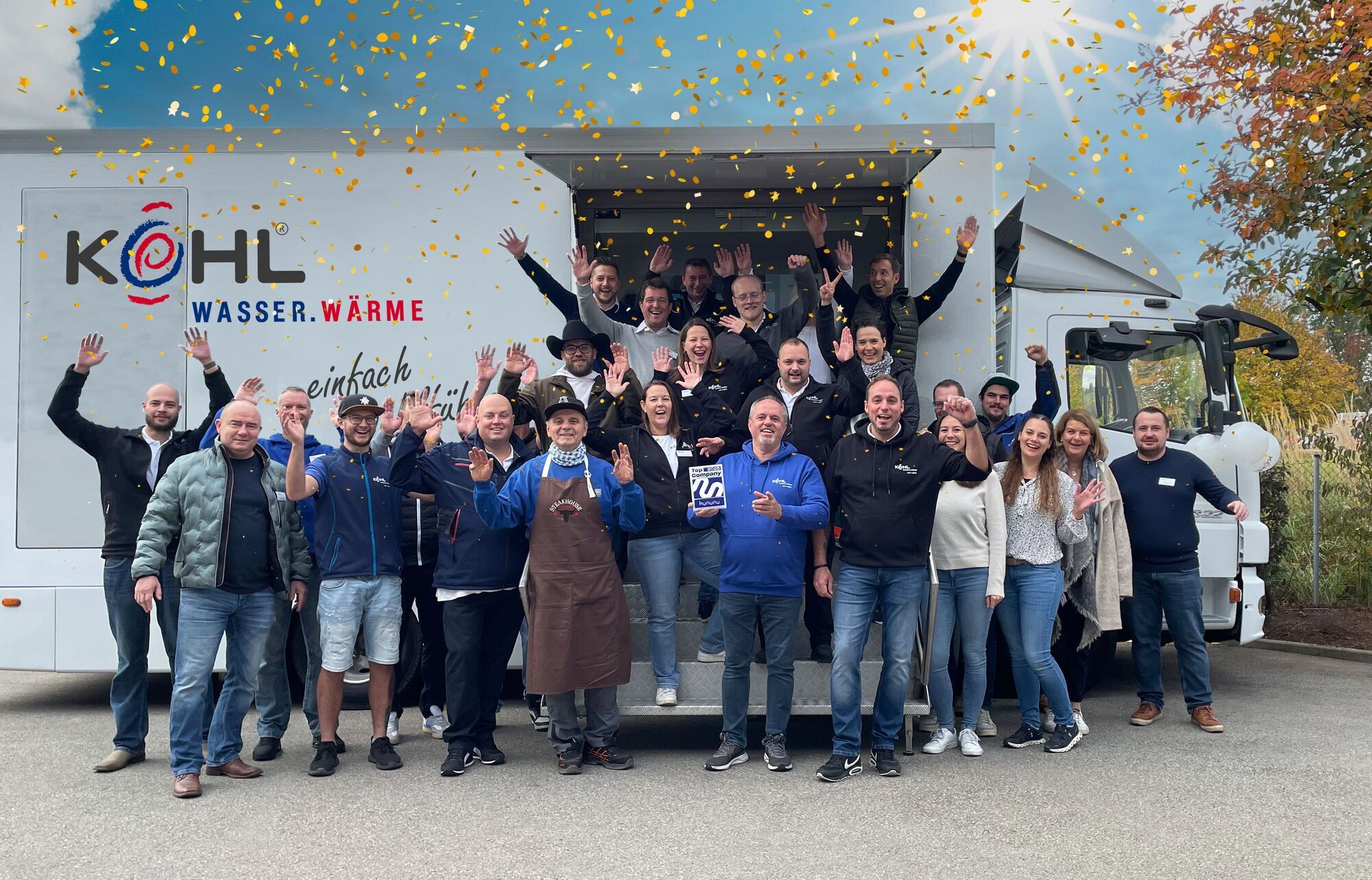 Die Kohl Wasser + Wärme GmbH freut sich über die erneute Auszeichnung mit dem Kununu Top Company Siegel 2026