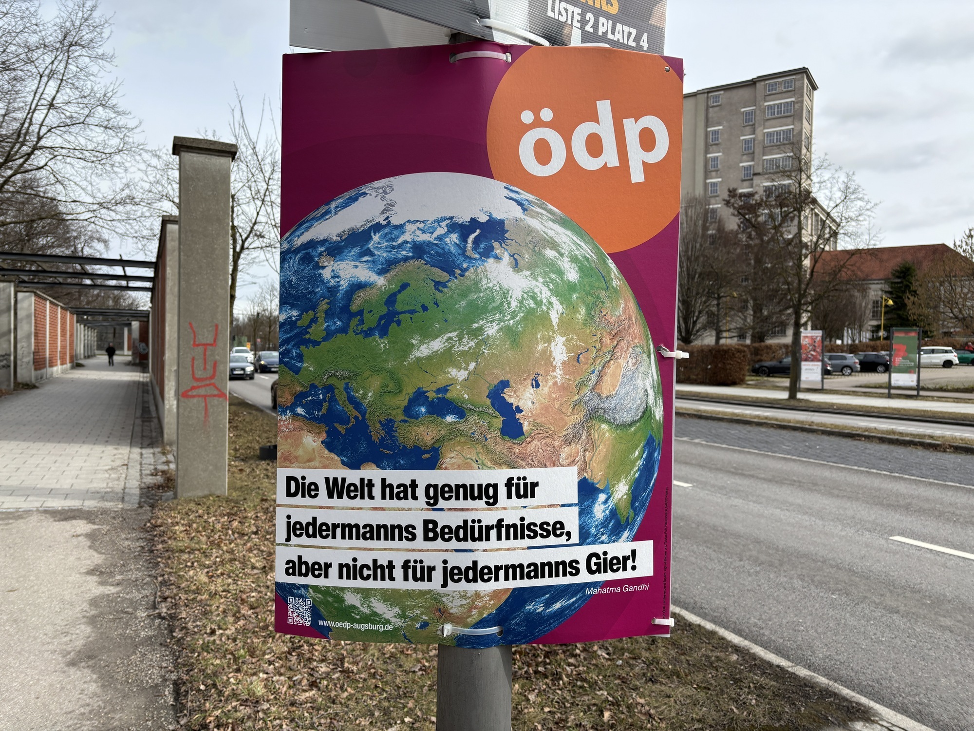 Die ÖDP will bei der Kommunalwahl 2026 in den Augsburger Stadtrat einziehen. Die Partei unterstützt den OB-Kandidaten der SPD, Florian Freund. Foto: B4B