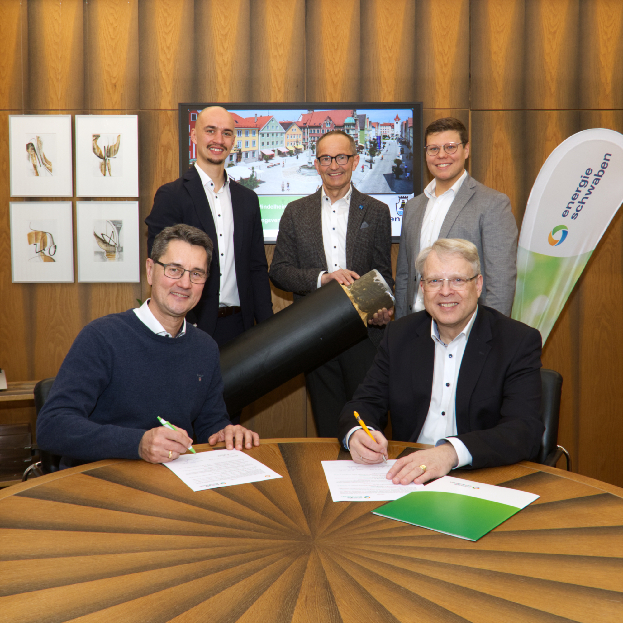 Auch für die kommenden 20 Jahre übernimmt energie schwaben die Verantwortung für Weiterentwicklung, Ausbau und Betrieb des Wärme