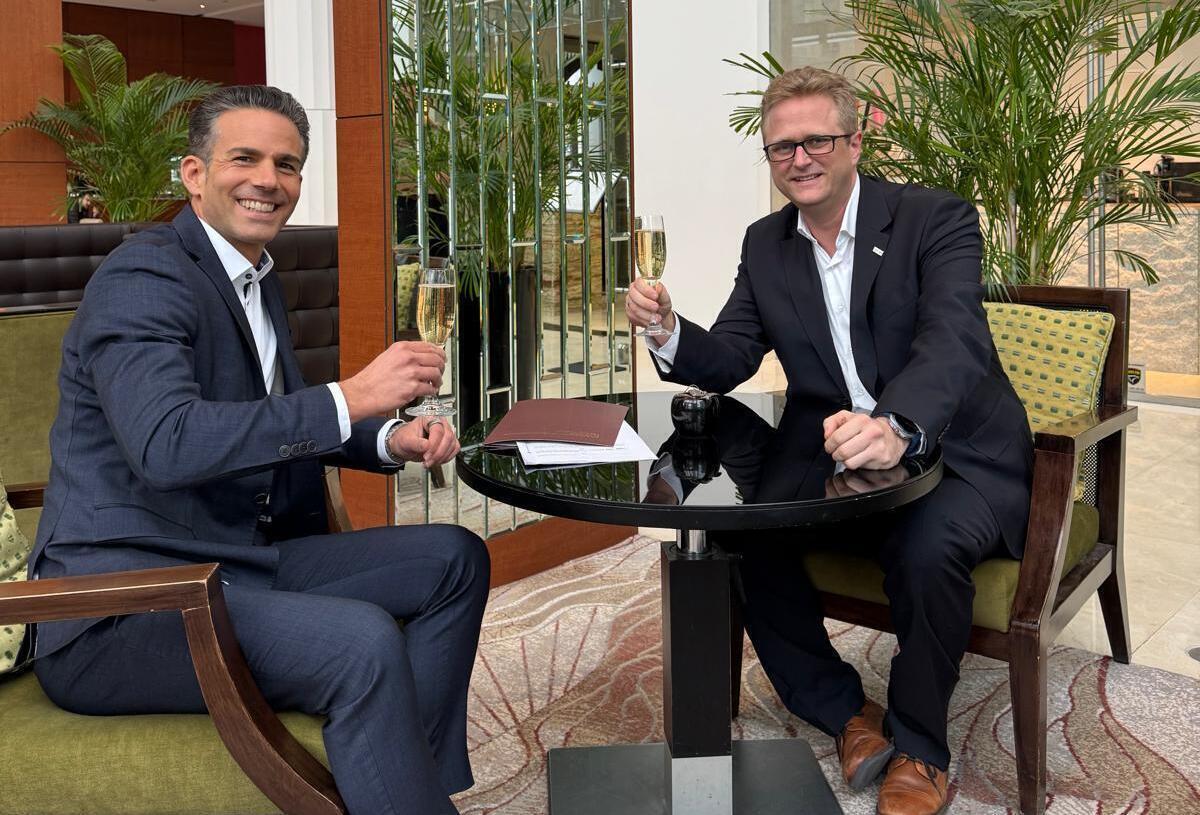 Hansjörg Haller und Marc Pfaffenberger sind die Geschäftsführer von Translogica GmbH. Foto: Translogica