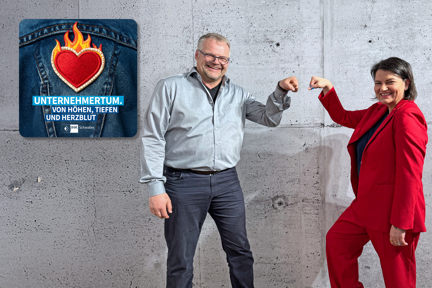 Von links: Paul Kienberger (Egenberger GmbH &amp; Co. KG) und Ramona Meinzer (Aumüller Aumatic GmbH). Foto: VMM Medienagentur