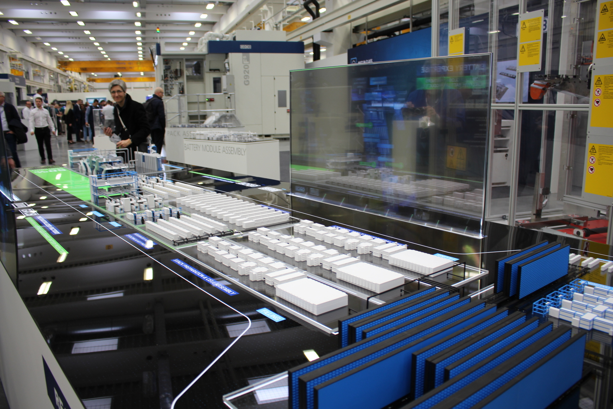 Gemeinsam mit der Firma Dürr aus Bietigheim-Bissingen produziert Grob Anlagen für die Battereproduktion.