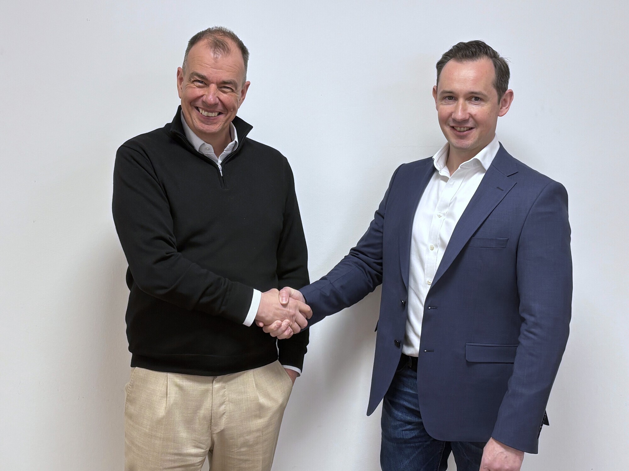 Michel Verdoold (links) begrüßt Claudius Peleskei als neuen CFO bei Orizon. Foto: Orizon Gruppe