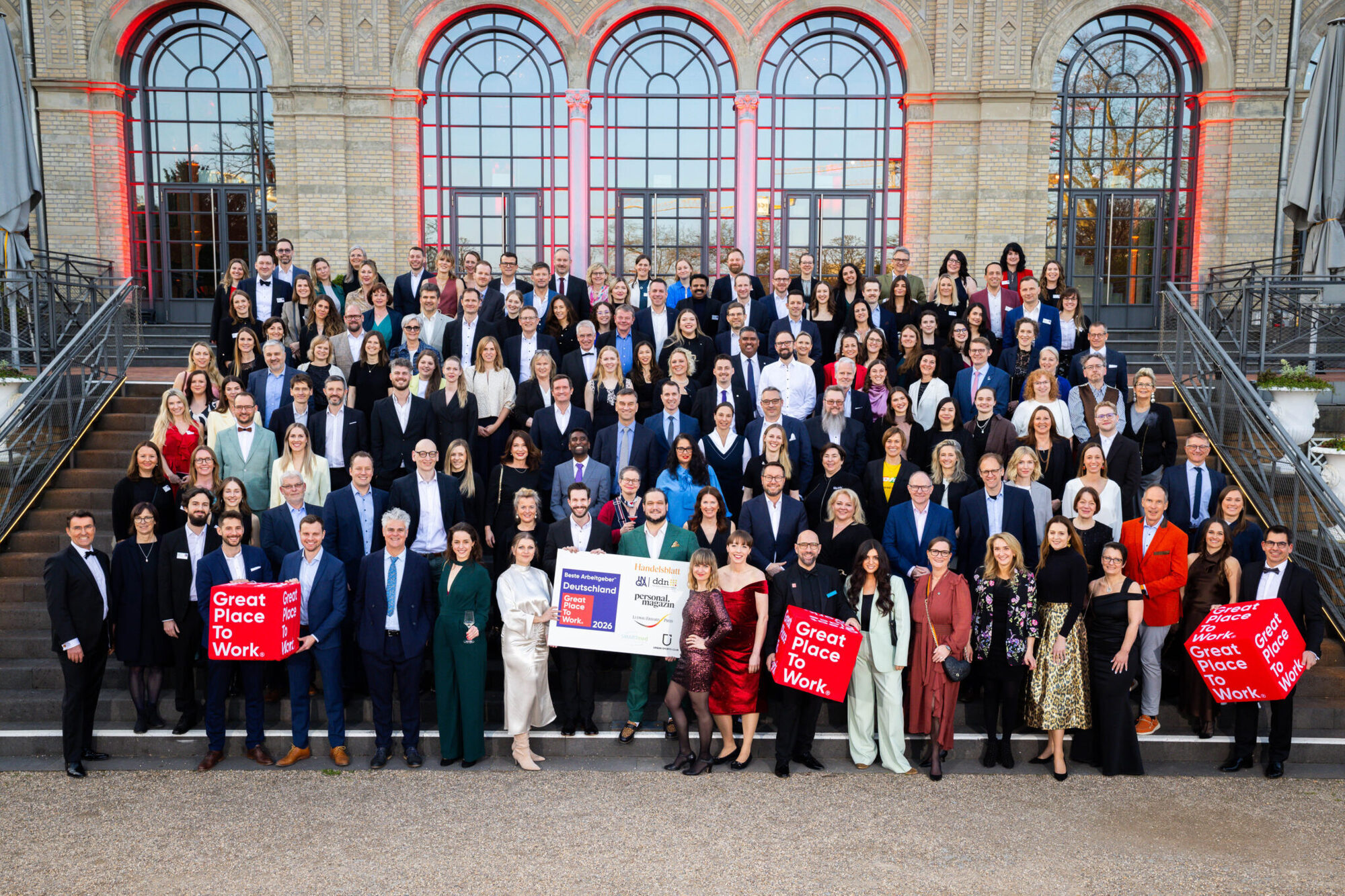Am 19. März wurden die Sieger des Great Place To Work® Wettbewerbes „Deutschlands Beste Arbeitgeber 2026“ im Rahmen einer Gala in der Kölner Flora bekanntgegeben. Foto: Great Place To Work® Deutschland