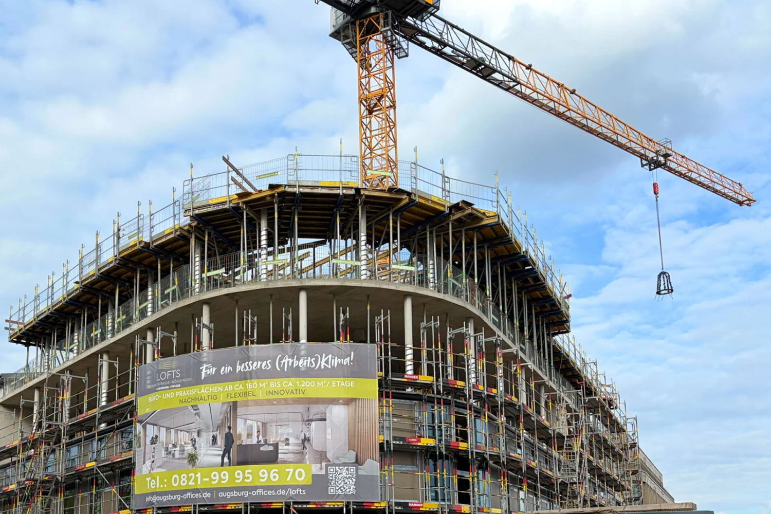 Die Augsburg Offices Lofts feiern Richtfest. Foto: brixx projektentwicklung