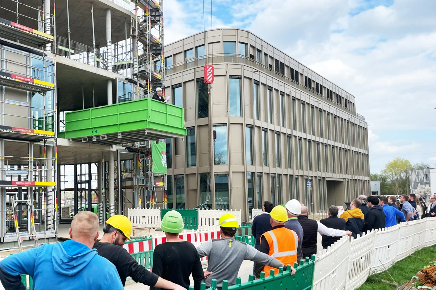 Richtfest Augsburg Offices Lofts. Foto: brixx projektentwicklung