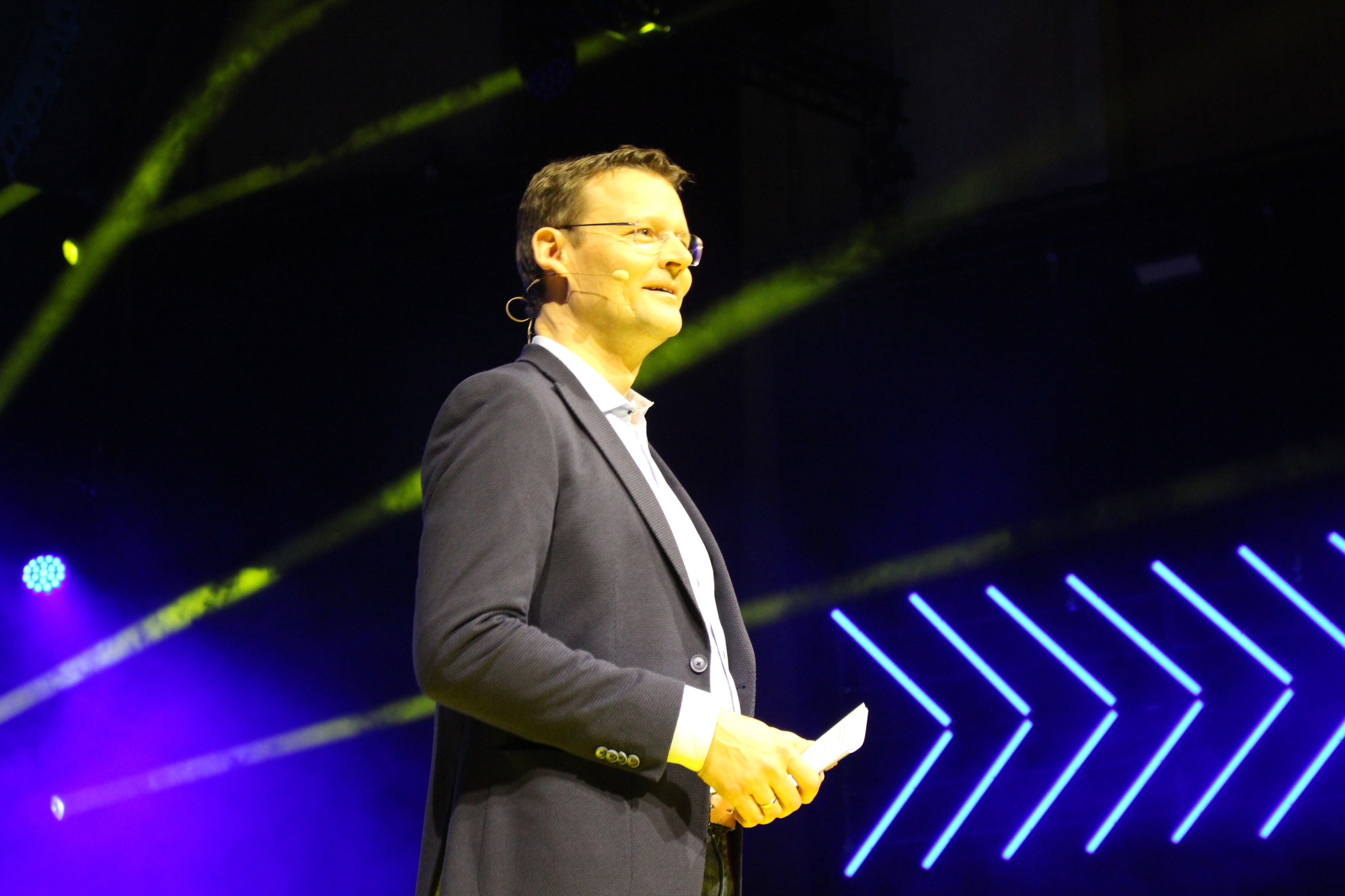 Dr. Malte Sunderkötter, Vorstandsmitglied der LEW. Er sprach auf dem Rocketeer über die Energiewende.