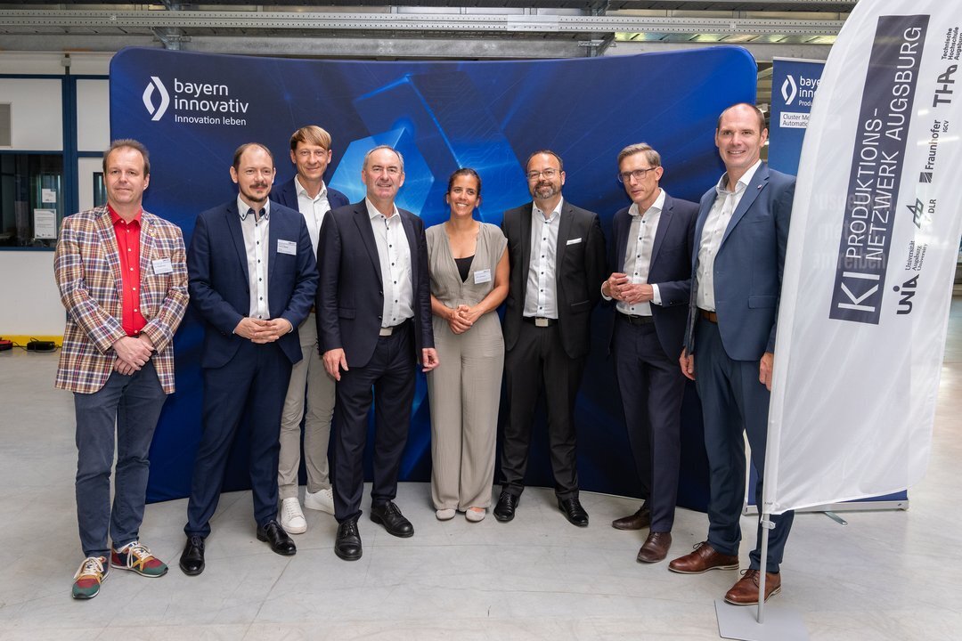 (v.l.n.r.): Prof. Dr. Kay Weidenmann (Vizepräsident der Universität Augsburg), Prof. Dr. Markus Sause (Direktor des Centre for F