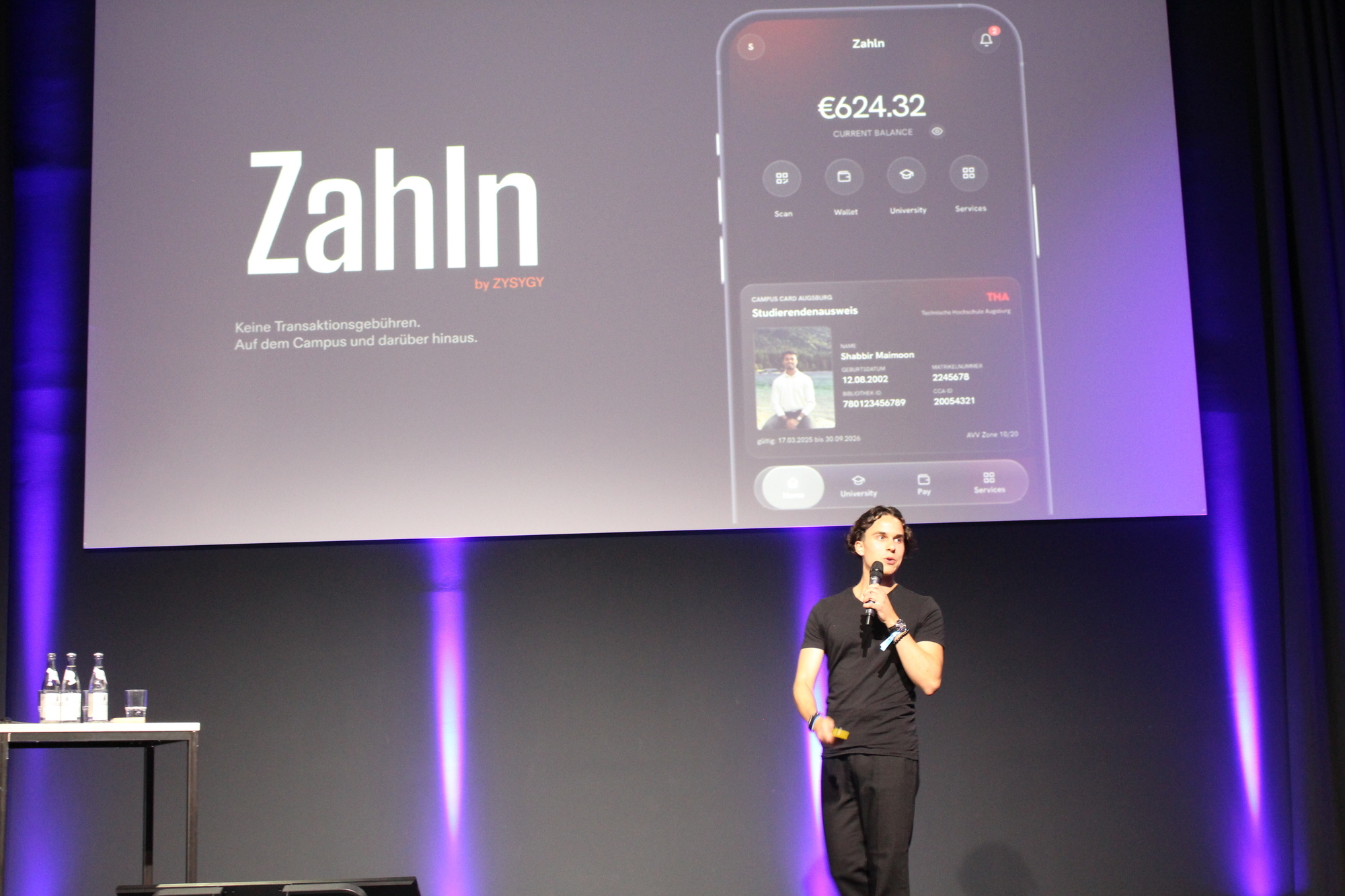Auch das Start-up Zahln wurde gepitcht.