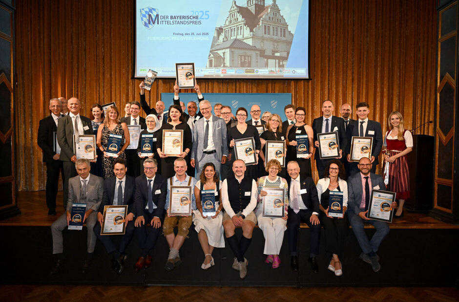 Die Gewinner des Bayerischen Mittelstandspreises im vergangenen Jahr. Foto: Alexander von Spreti