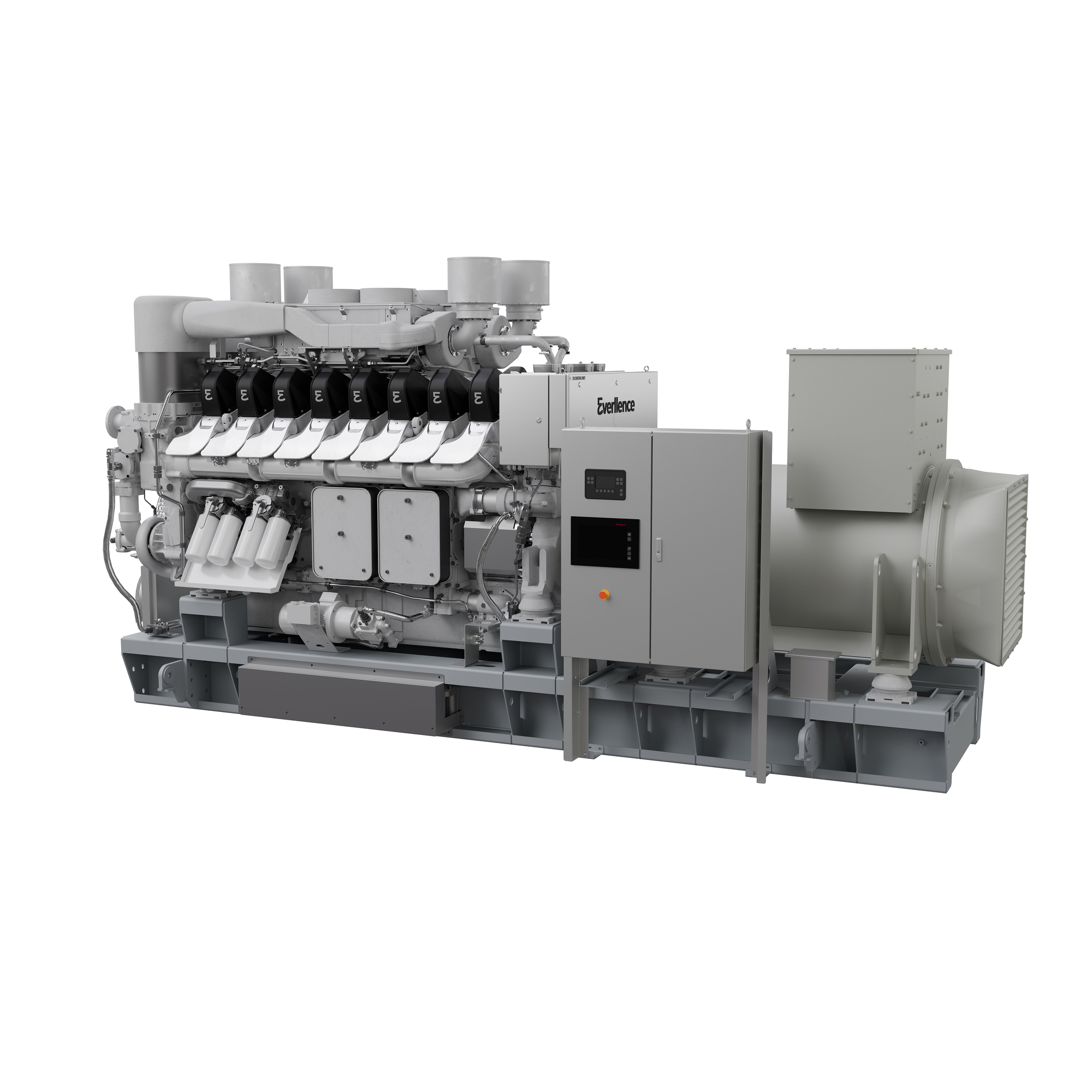 Das 175D GenSet von Everllence wurde für die Notstromversorgung in Rechenzentren konzipiert. Bild: Everllence