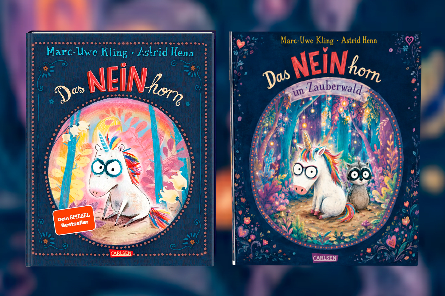 Links ist das Original-Cover, rechts ein Cover, das von Chat-GPT erstellt worden ist. Foto: Carlsen Verlag