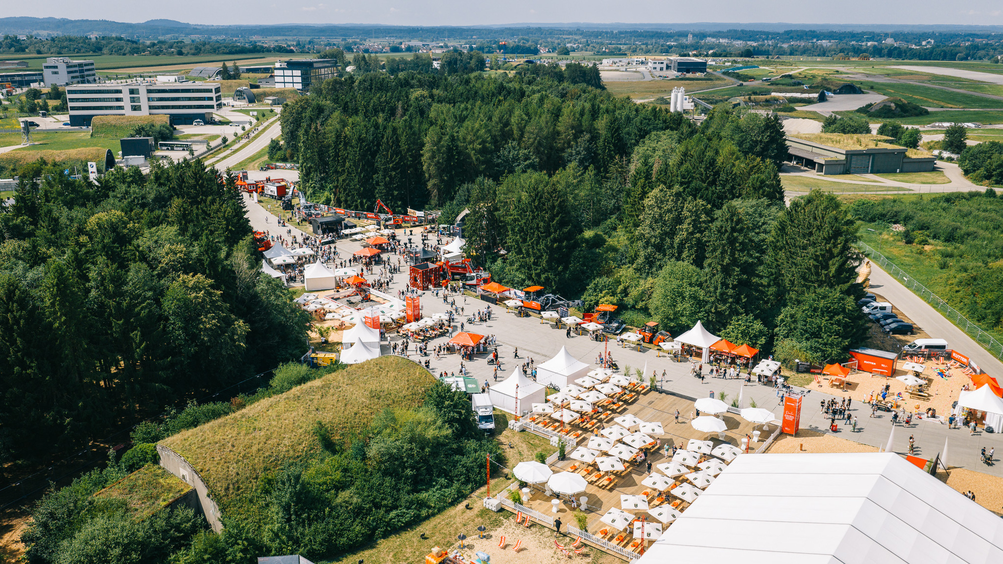 Das Festgelände zur Feier des 100. Jubiläums. Foto: Kutter