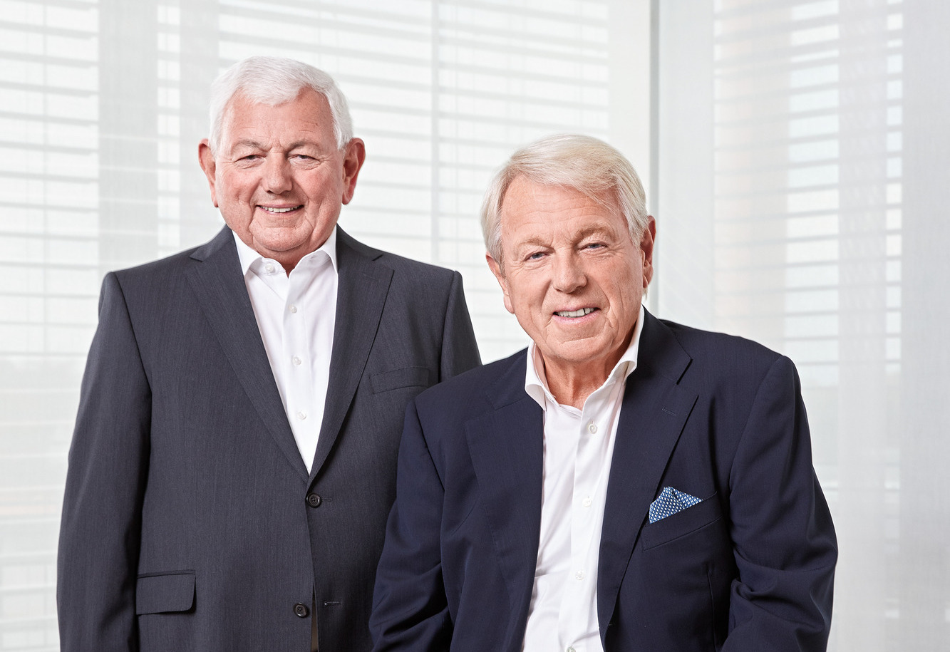 Peter und Rudolf Groll, ehemalige Geschäftsführer von KUTTER und Enkel des Gründers, übergaben die operative Leitung im Mai 2023. Als Hauptgesellschafter stehen sie KUTTER nach wie vor mit ihrer Expertise zur Seite. Foto: Kutter